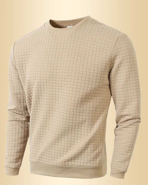 Andreas Herren Pullover – Boho Karo, Langarm, Gemütlich