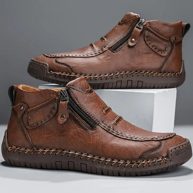 Herren Orthopädische Lederschuhe – Stabil, Bequem & Alltagstauglich