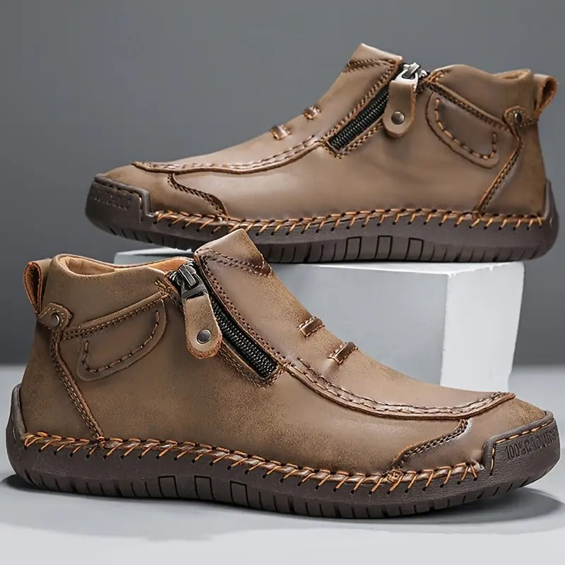 Herren Orthopädische Lederschuhe – Stabil, Bequem & Alltagstauglich