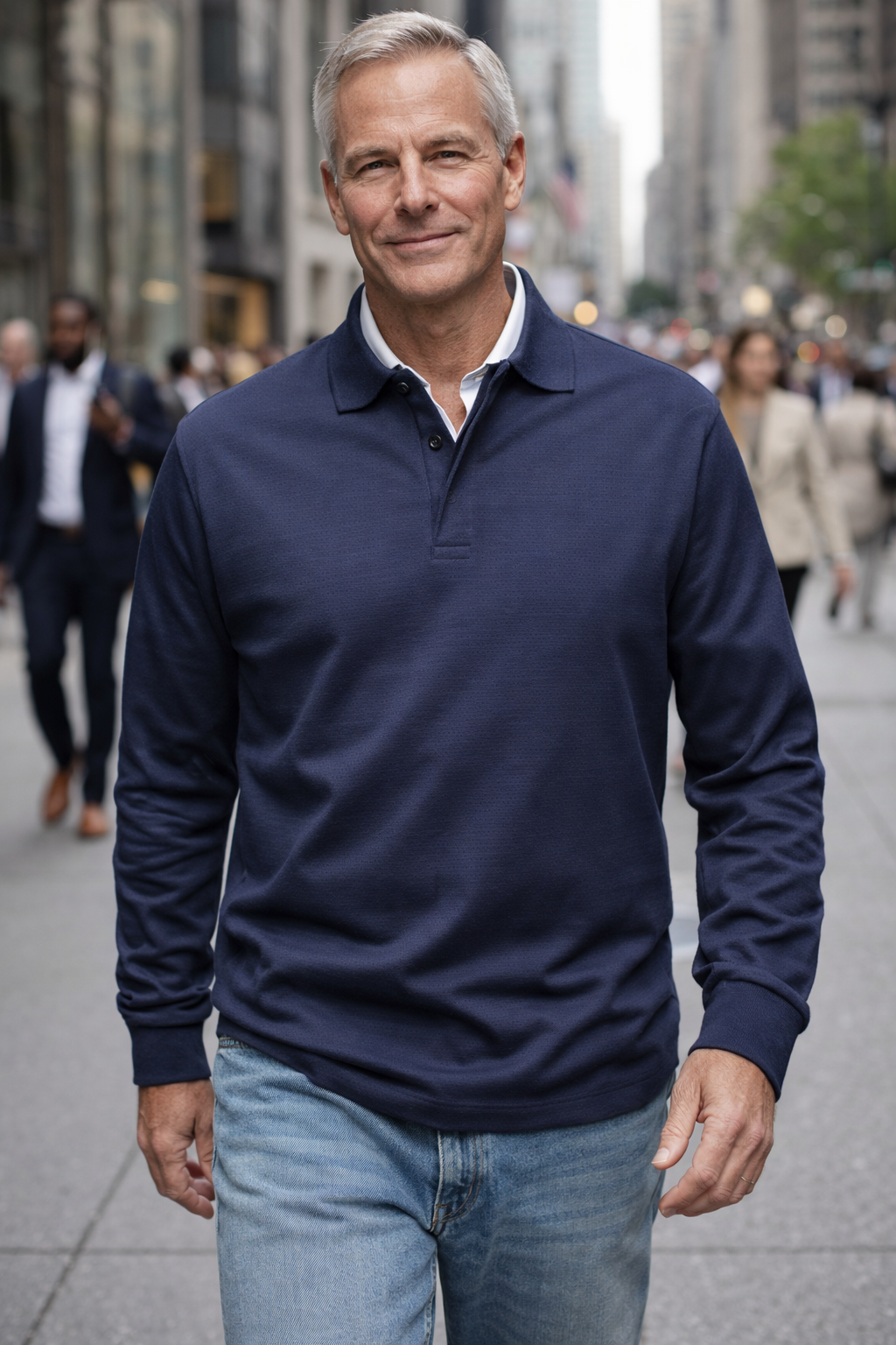 Conrad | LUXURIÖSES POLOSHIRT MIT LANGEN ÄRMELN
