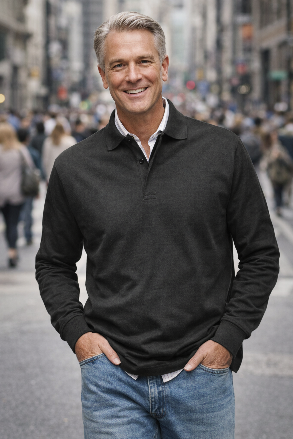 Conrad | LUXURIÖSES POLOSHIRT MIT LANGEN ÄRMELN