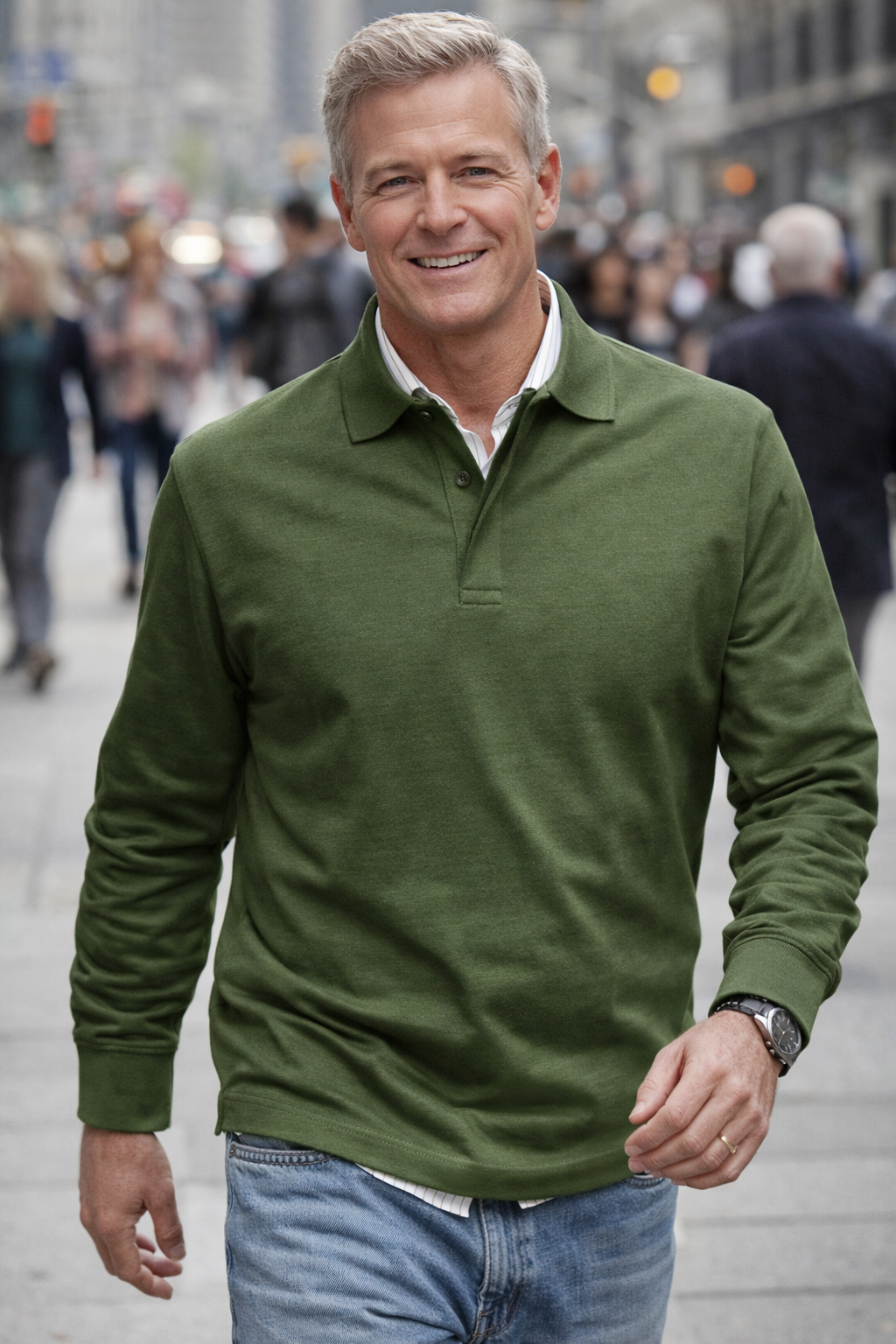 Conrad | LUXURIÖSES POLOSHIRT MIT LANGEN ÄRMELN