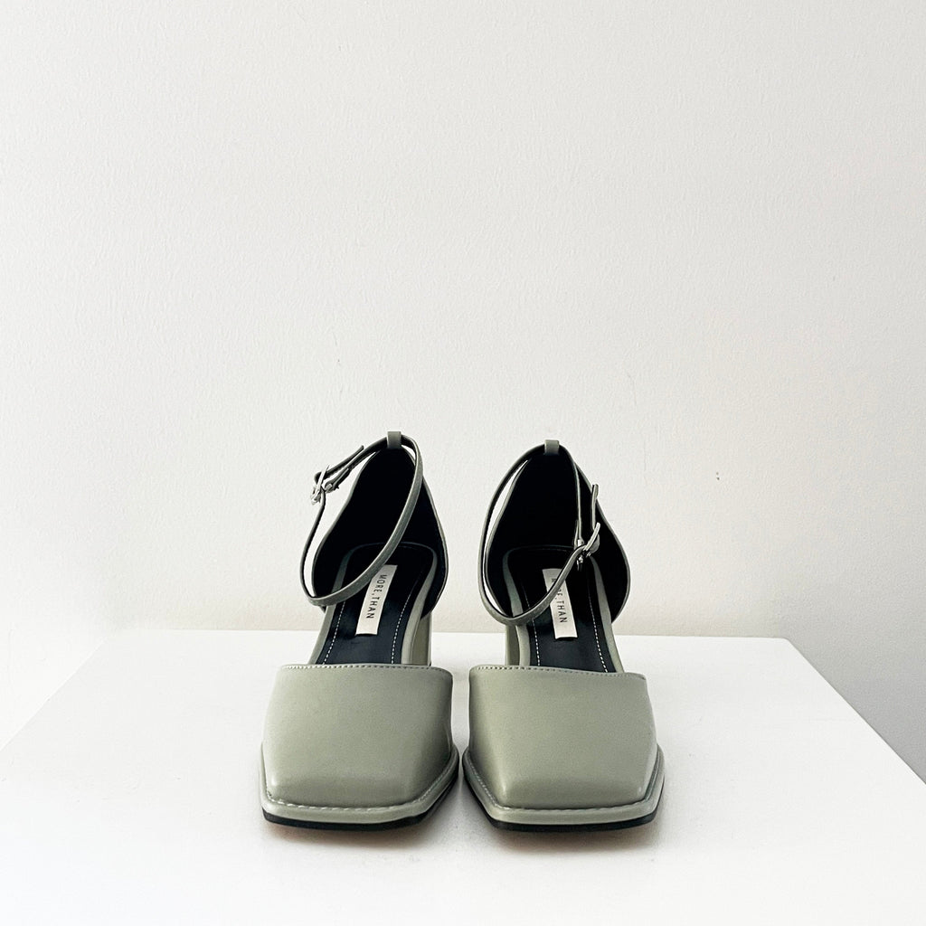 Quadratische Mary Jane Mid Heels