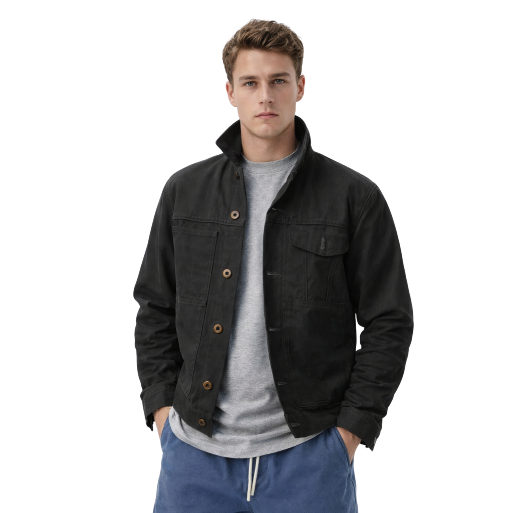 Arvid | Vintage Jacke mit Knopfleiste