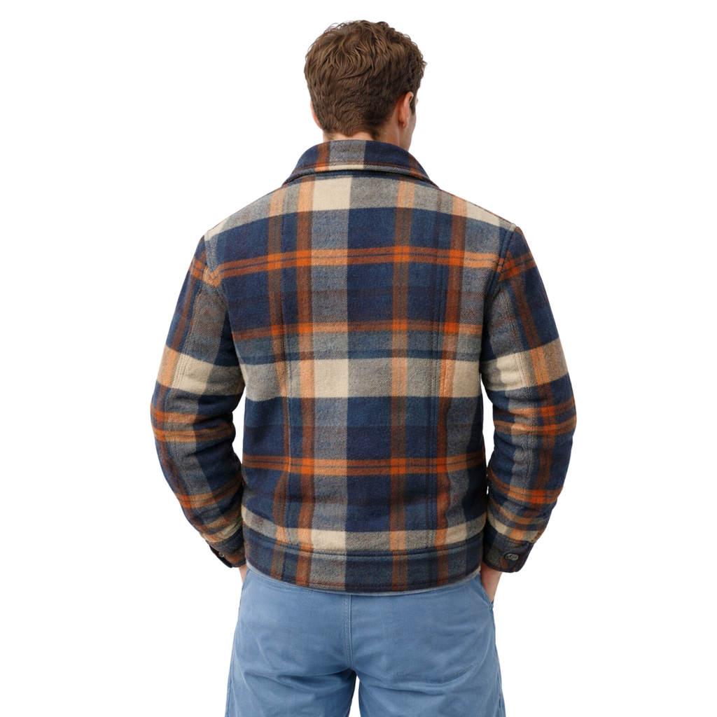Bastien | Karierte Hemdjacke im Retro Stil