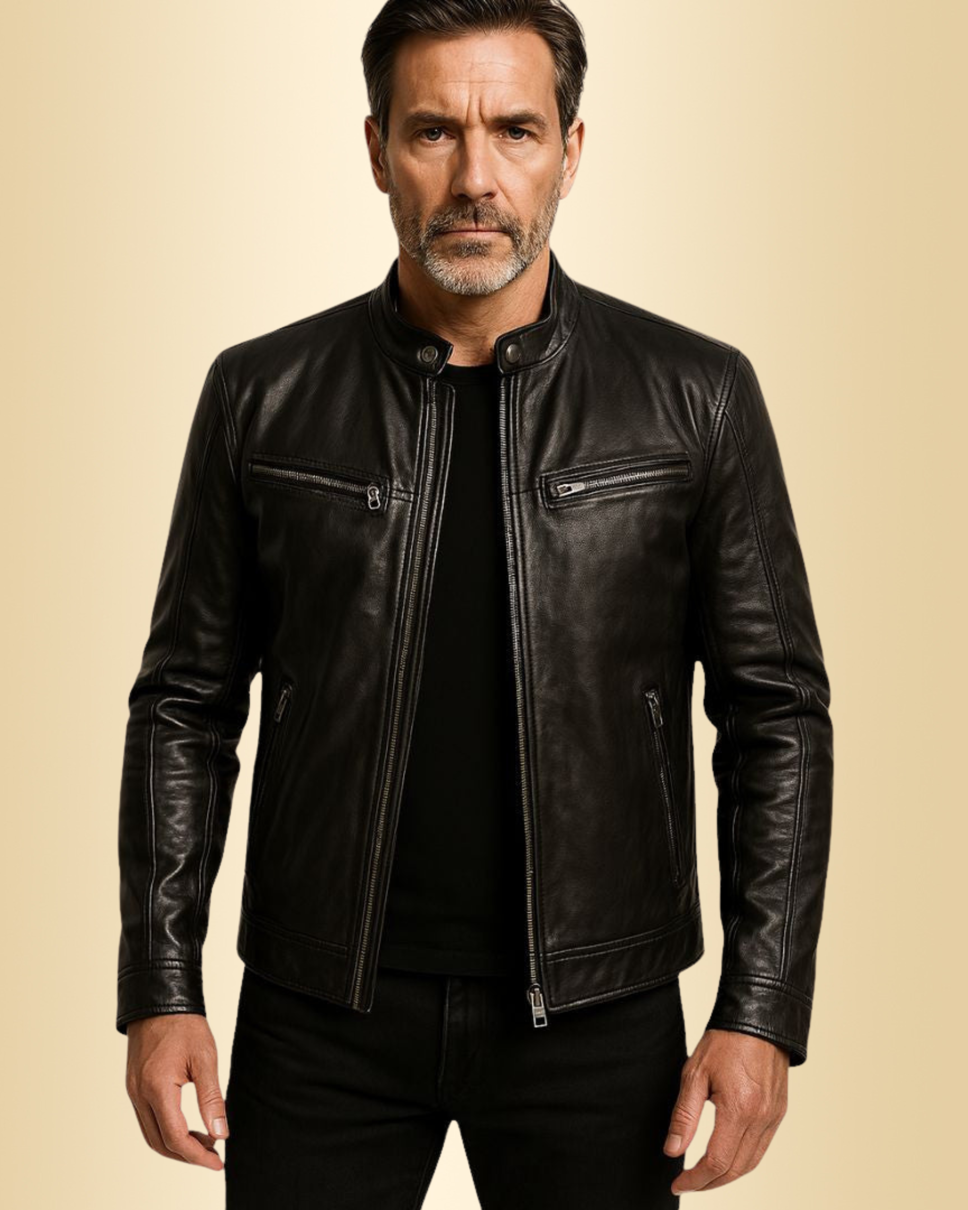 Herren Lederjacke – Elegant, Lässig & Hochwertig