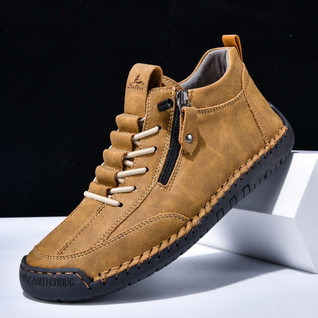 Christian | Nubukleder Schuhe mit Reißverschluss