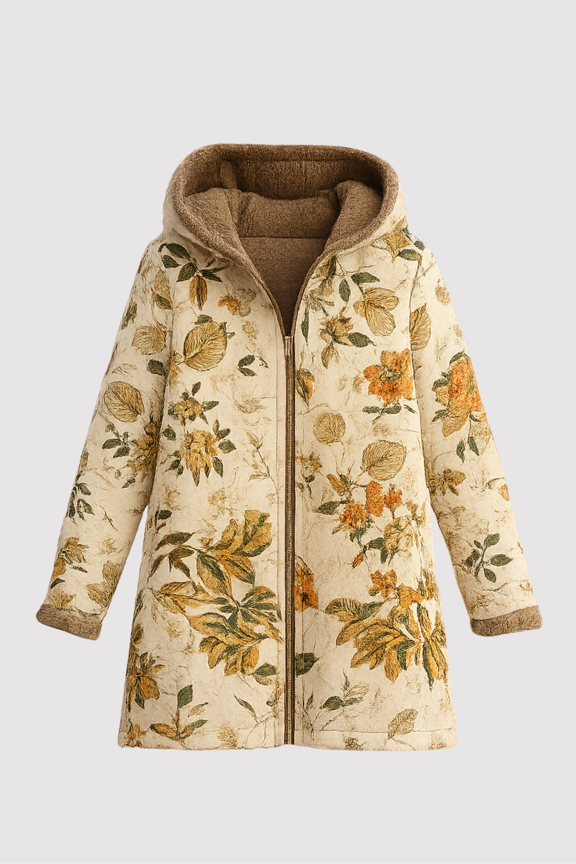 Camellia | Warme Jacke mit Fleece-Futter