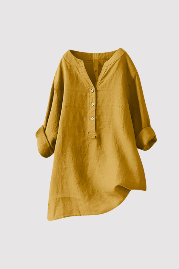 Zarina Damen Leinenbluse – Bequem, Leicht & Luftig