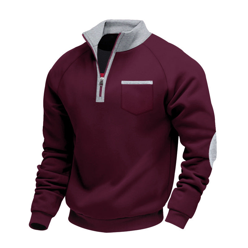 Lovas | Herrenpullover mit halbem Reißverschluss