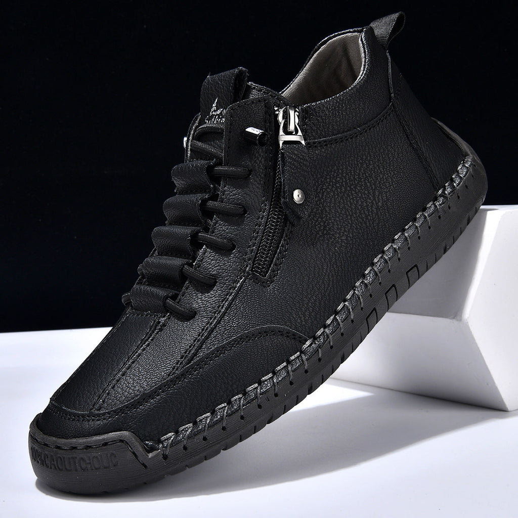 Christian | Nubukleder Schuhe mit Reißverschluss