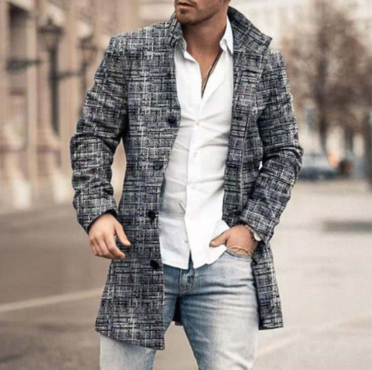 Franck | Langärmlige Jacke mit Knöpfen und Schottenmuster