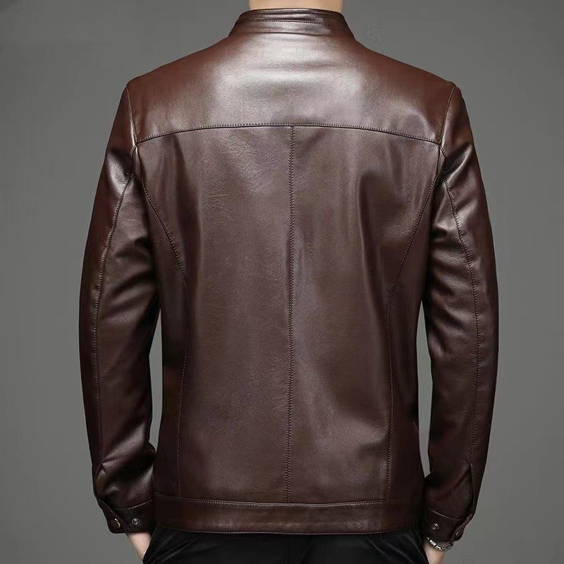 Lässige Lederjacke