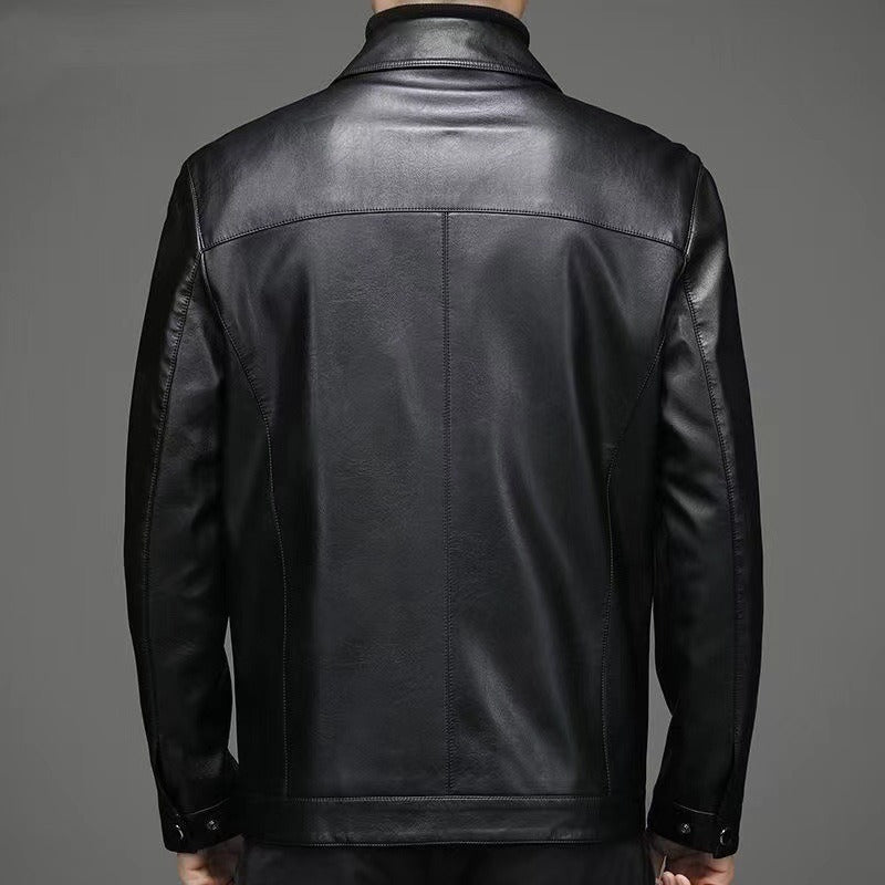 Lässige Lederjacke