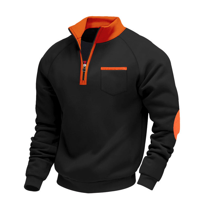 Lovas | Herrenpullover mit halbem Reißverschluss