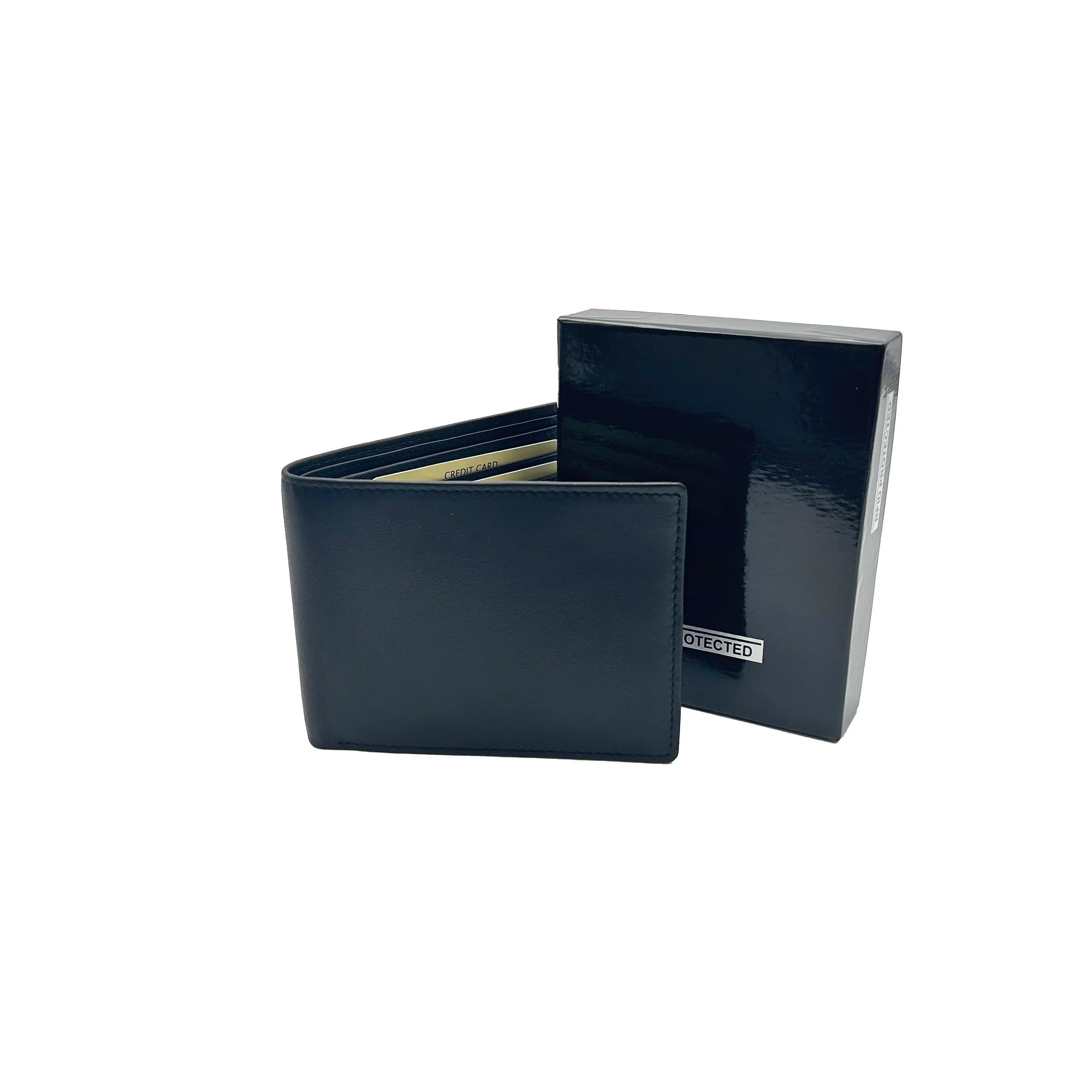 Kleine schwarze All-in-One-Kartenbörse