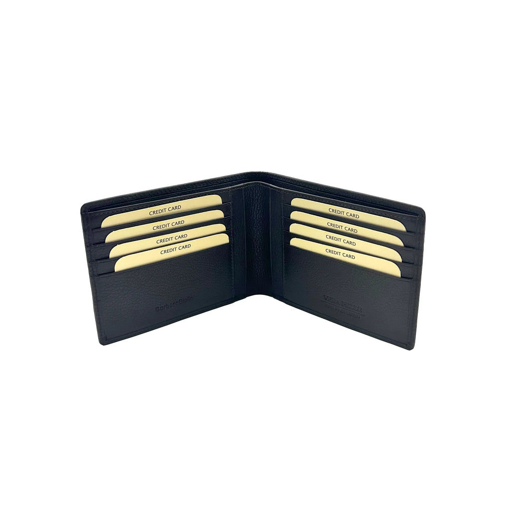 Klassische Größe Alle Karten Brieftasche Schwarz