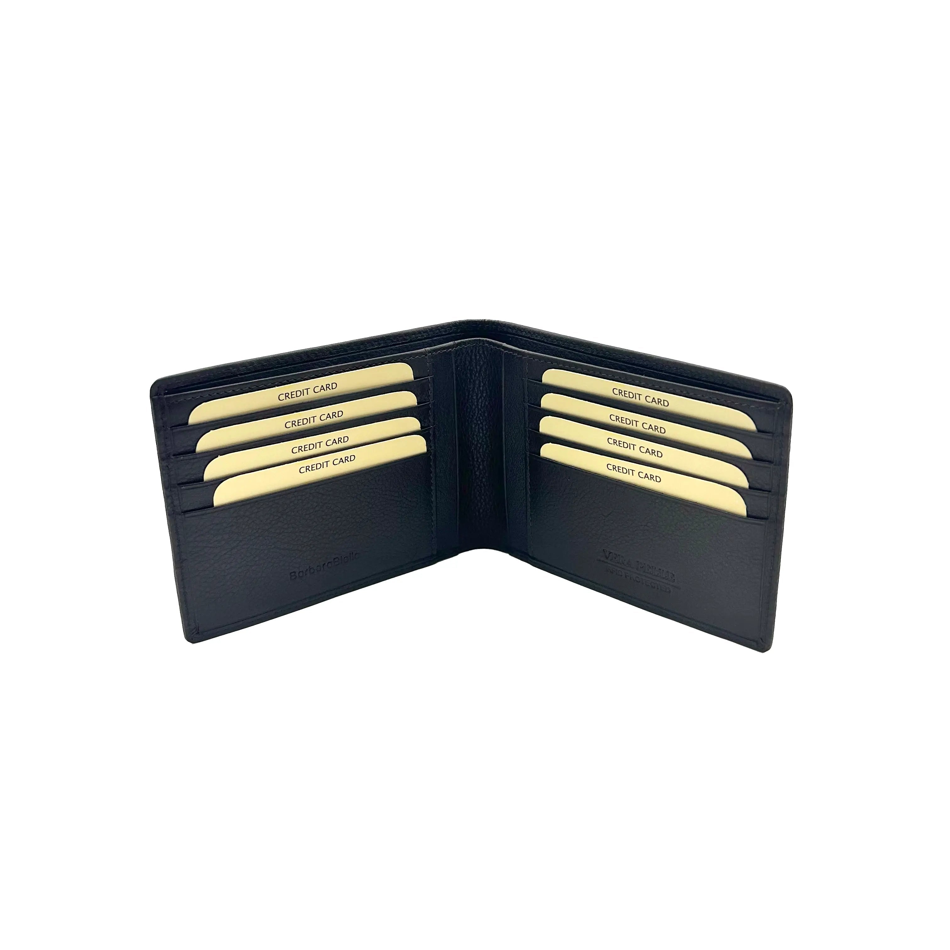 Klassische Größe Alle Karten Brieftasche Schwarz