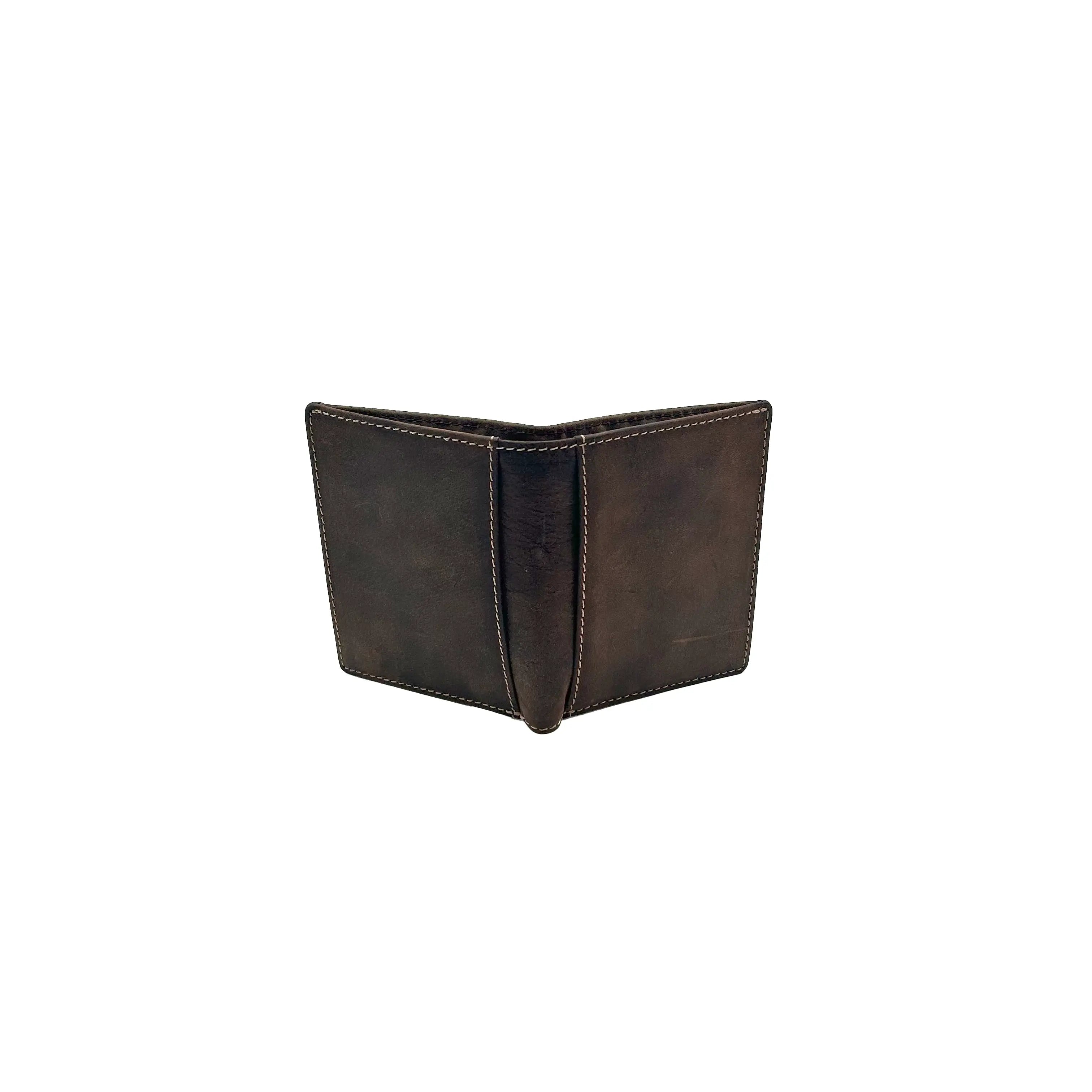 Kleine Vertikale Brieftasche Nappa Wildleder Braun 8103