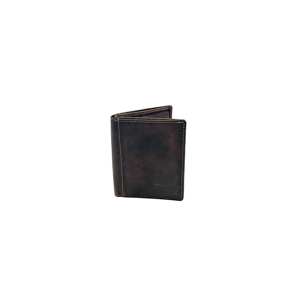 Kleine Vertikale Brieftasche Nappa Wildleder Braun 8103