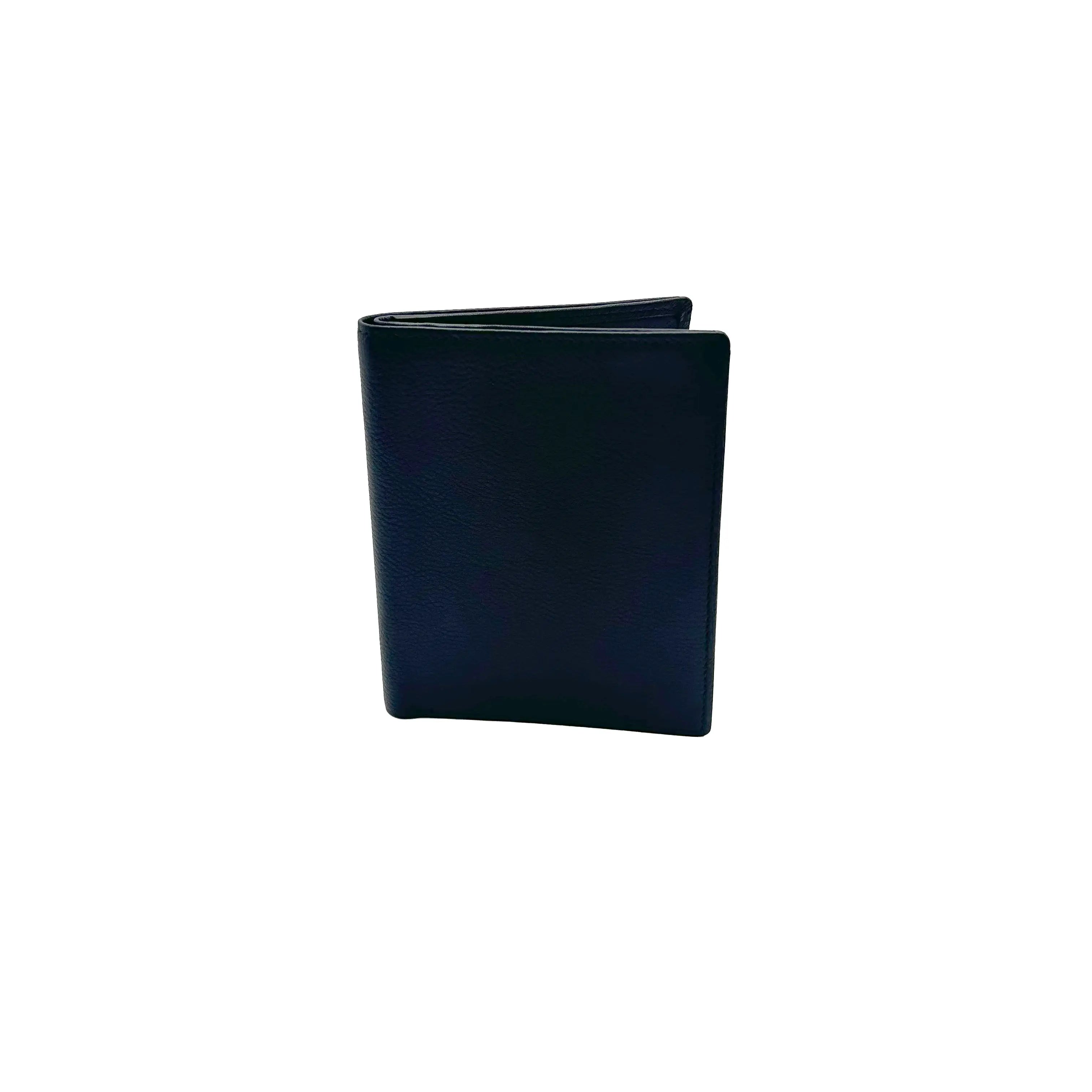 Klassische Größe Vertikales All Card Wallet Schwarz