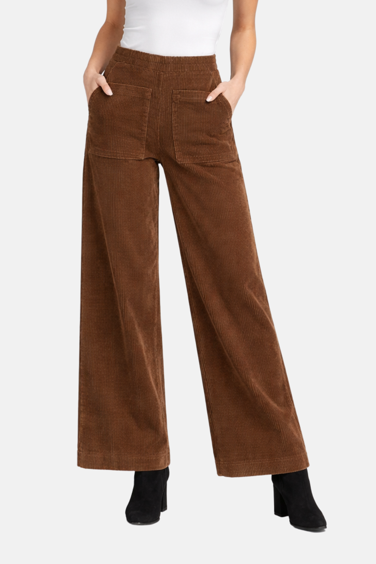 Velours Schlaghosen – Damen Chic Stil