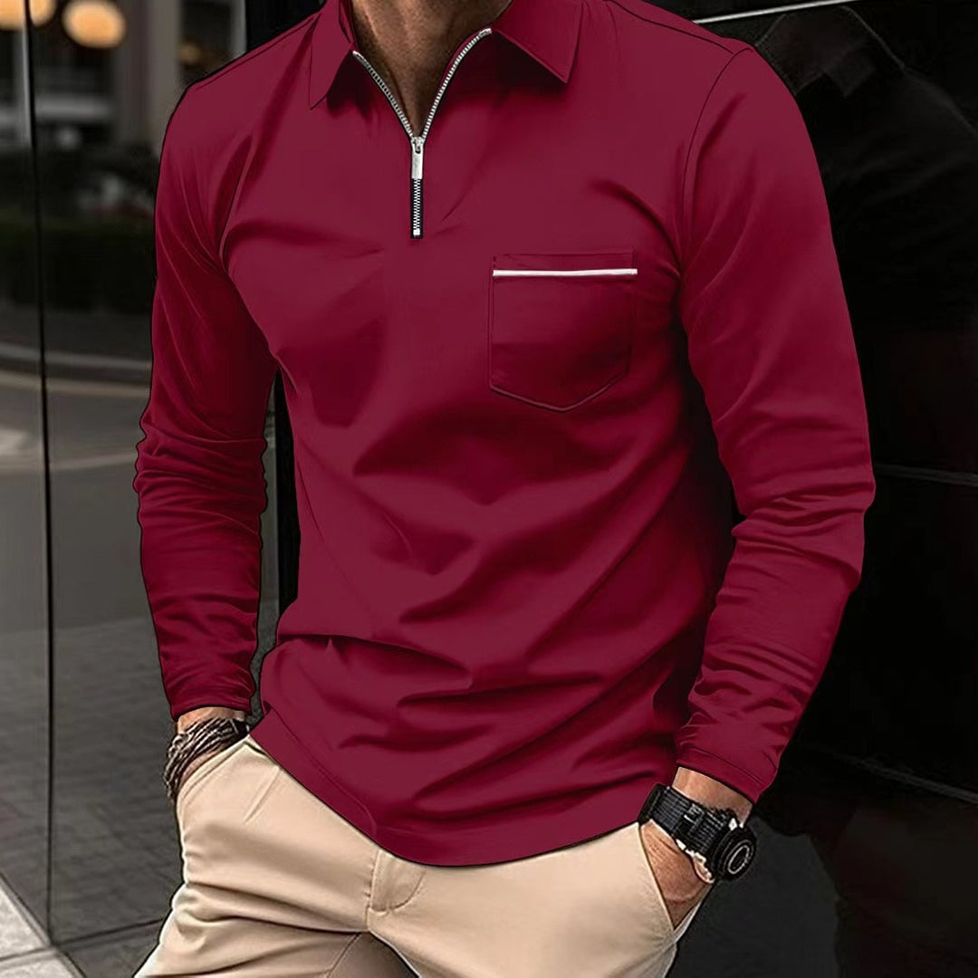 Formgefühl Herren Langarm Polo-Shirt