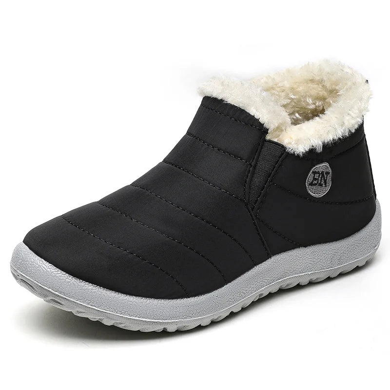 Herren Winterstiefel – Wasserdichte Slip-On Ankle Boots mit Warmfutter