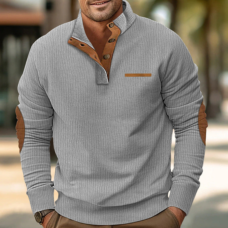 Malcolm - Langärmeliger Strickpullover