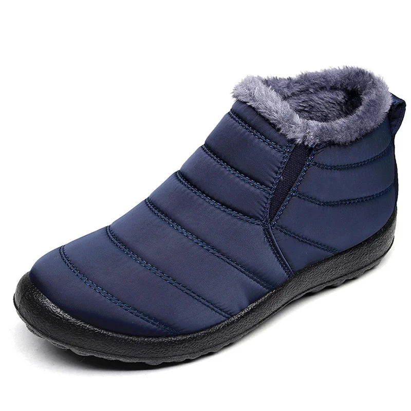 Herren Winterstiefel – Wasserdichte Slip-On Ankle Boots mit Warmfutter