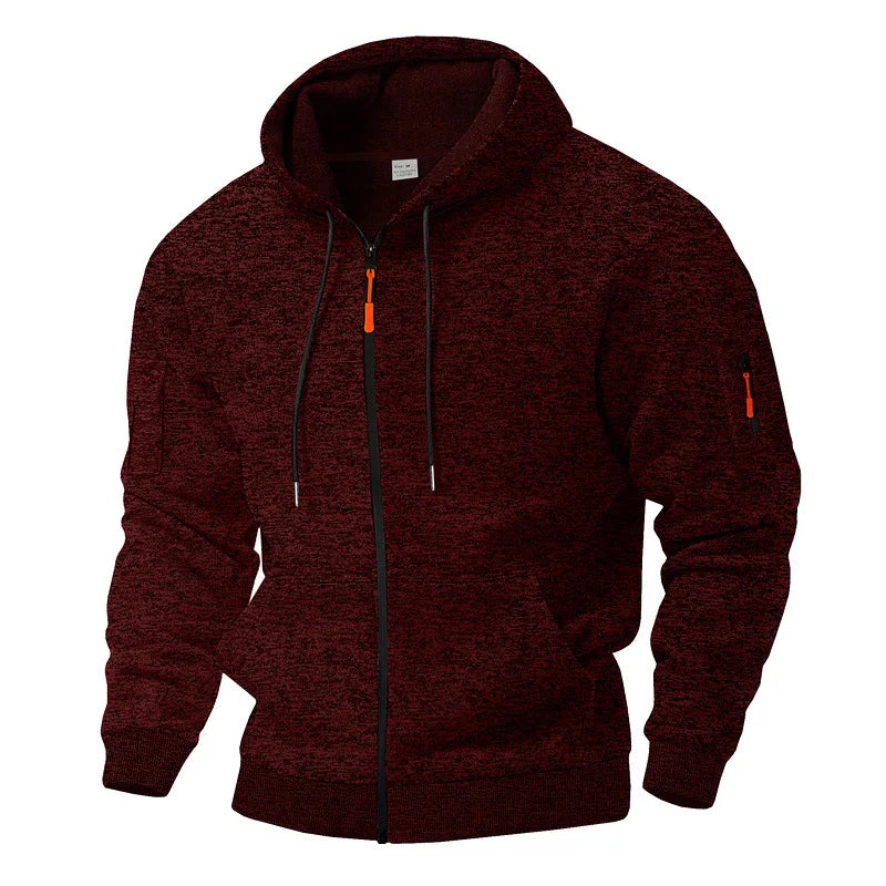Kajetan - Bequeme Jacke mit Reißverschluss und Taschen