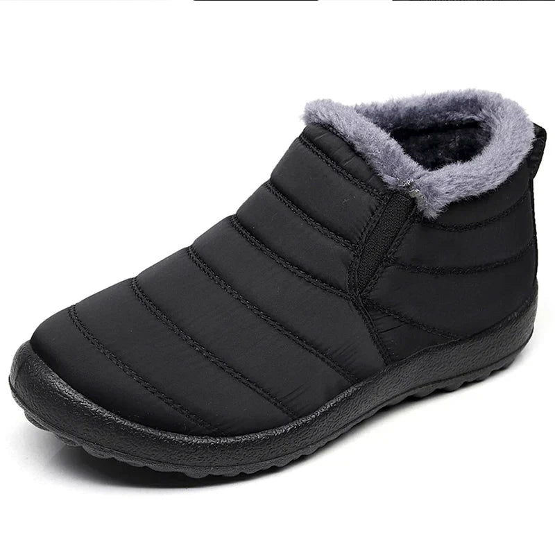 Herren Winterstiefel – Wasserdichte Slip-On Ankle Boots mit Warmfutter