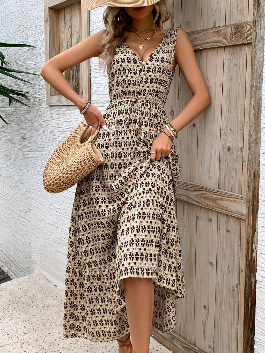 Ashlyn | Maxikleid mit V-Ausschnitt