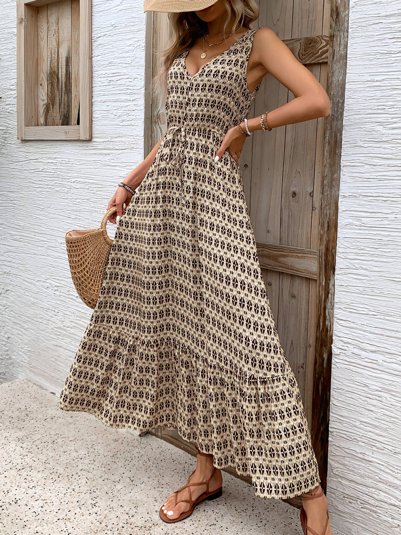 Ashlyn | Maxikleid mit V-Ausschnitt