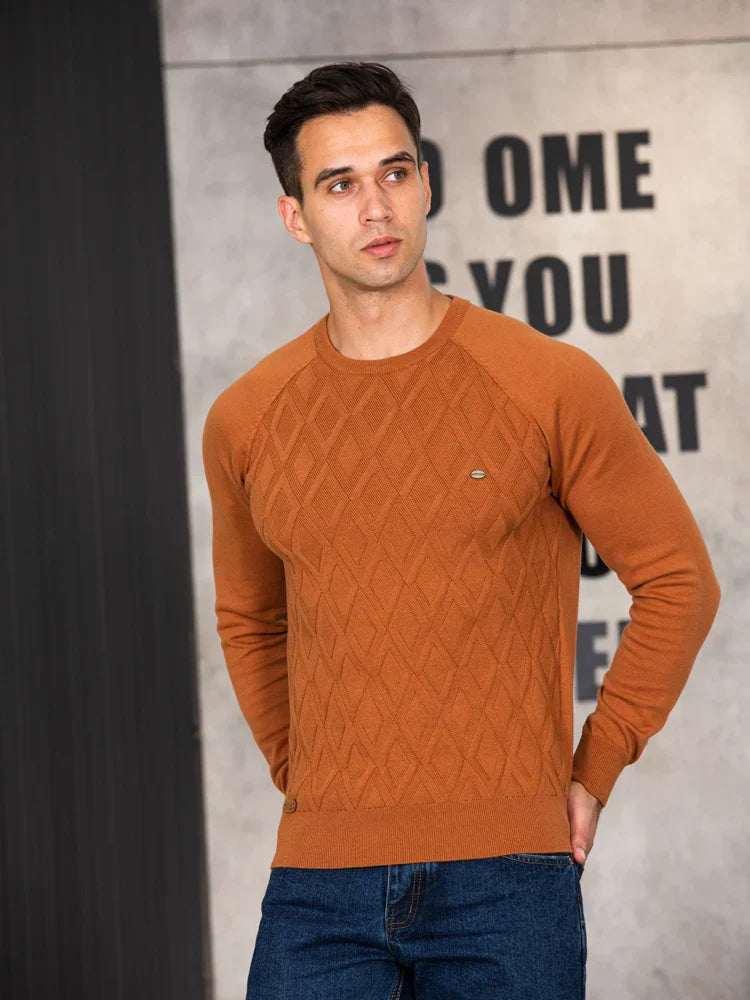 BOSSHARD | Herrenpullover mit Karomuster