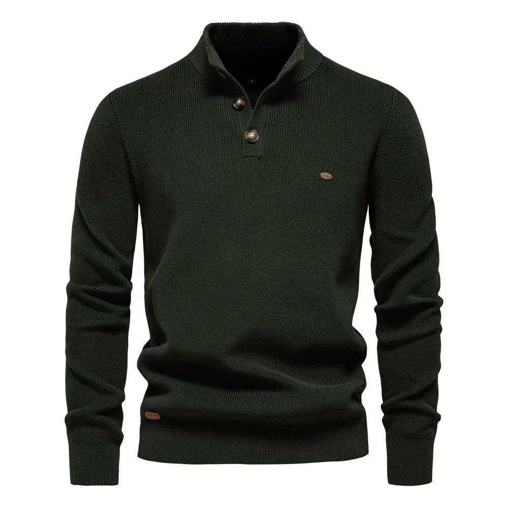 BOSSHARD | Herrenpullover mit Knopfdesign