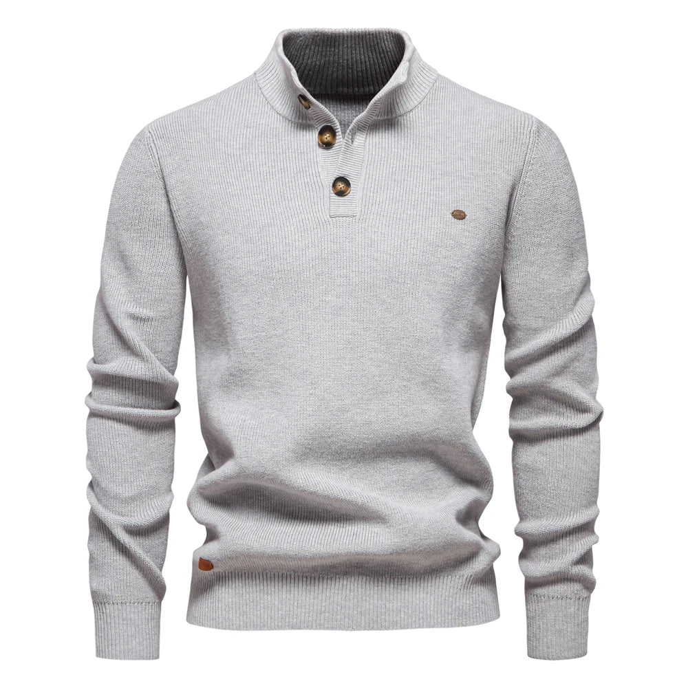 BOSSHARD | Herrenpullover mit Knopfdesign