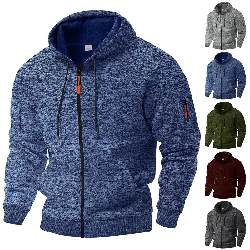 Kajetan - Bequeme Jacke mit Reißverschluss und Taschen
