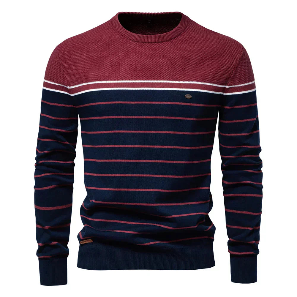 BOSSHARD | Herrenpullover mit Streifenmuster