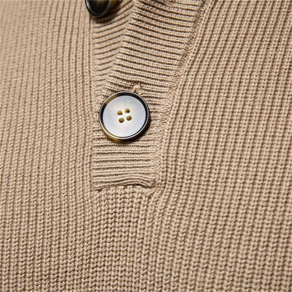 BOSSHARD | Herrenpullover mit Knopfdesign