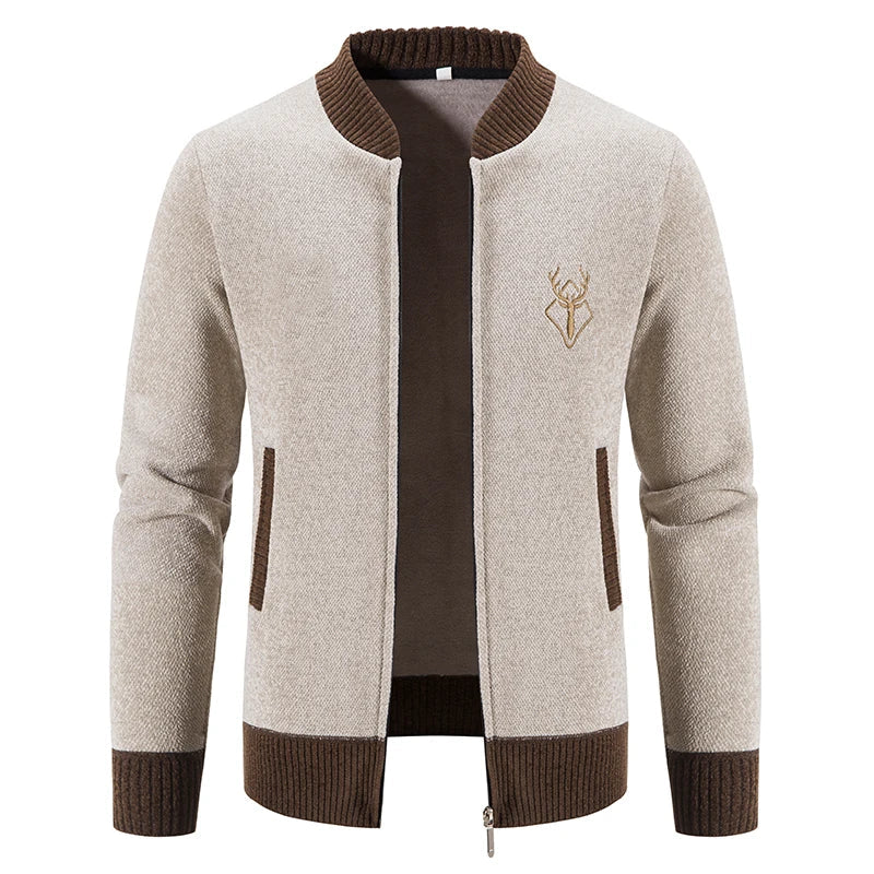 Ferrian - Strickjacke mit Reißverschluss und Taschen