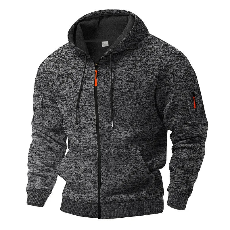 Kajetan - Bequeme Jacke mit Reißverschluss und Taschen