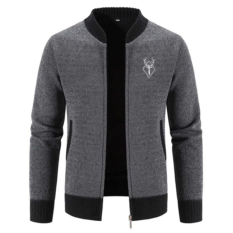 Ferrian - Strickjacke mit Reißverschluss und Taschen