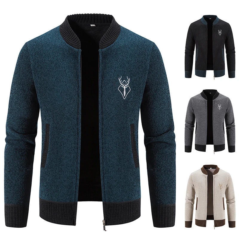 Ferrian - Strickjacke mit Reißverschluss und Taschen