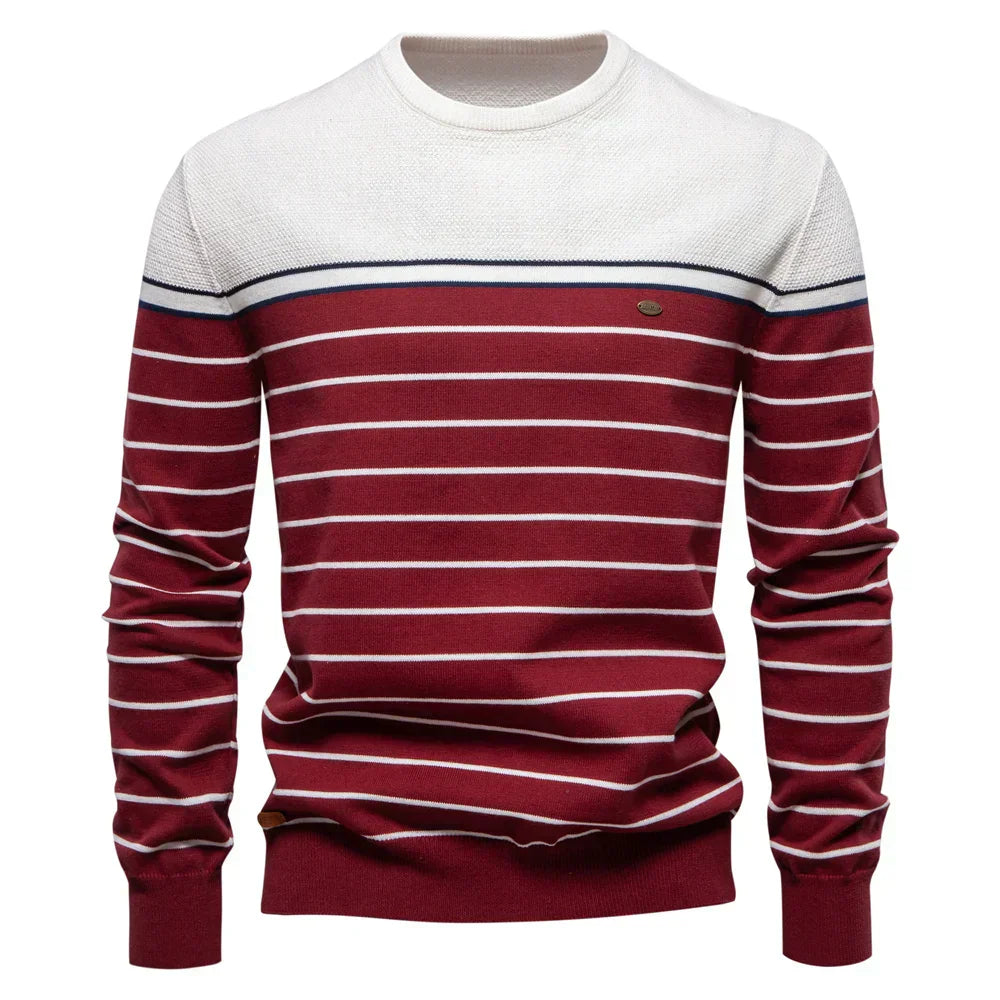 BOSSHARD | Herrenpullover mit Streifenmuster