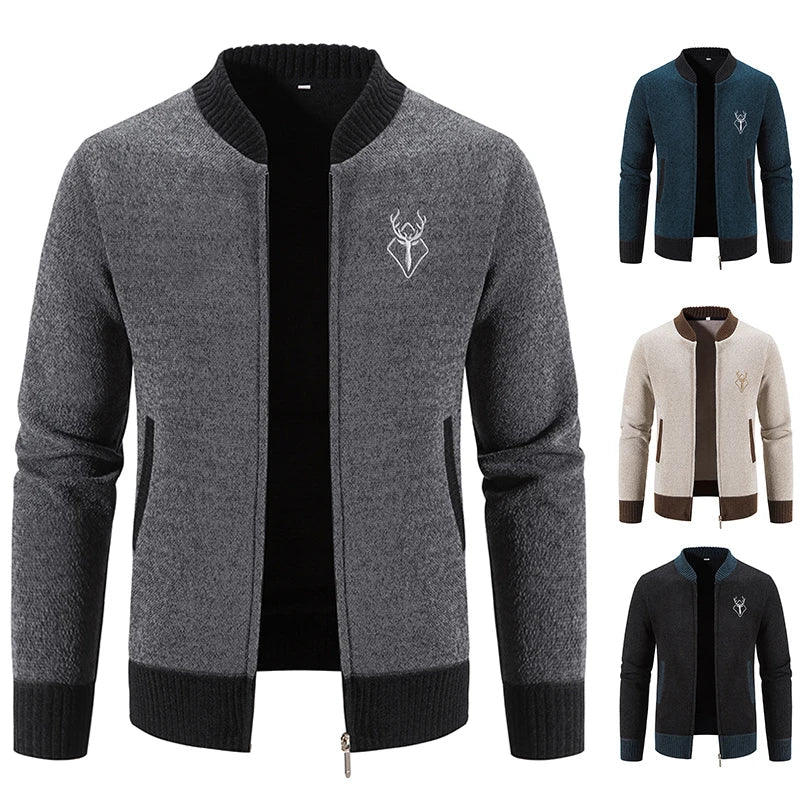 Ferrian - Strickjacke mit Reißverschluss und Taschen