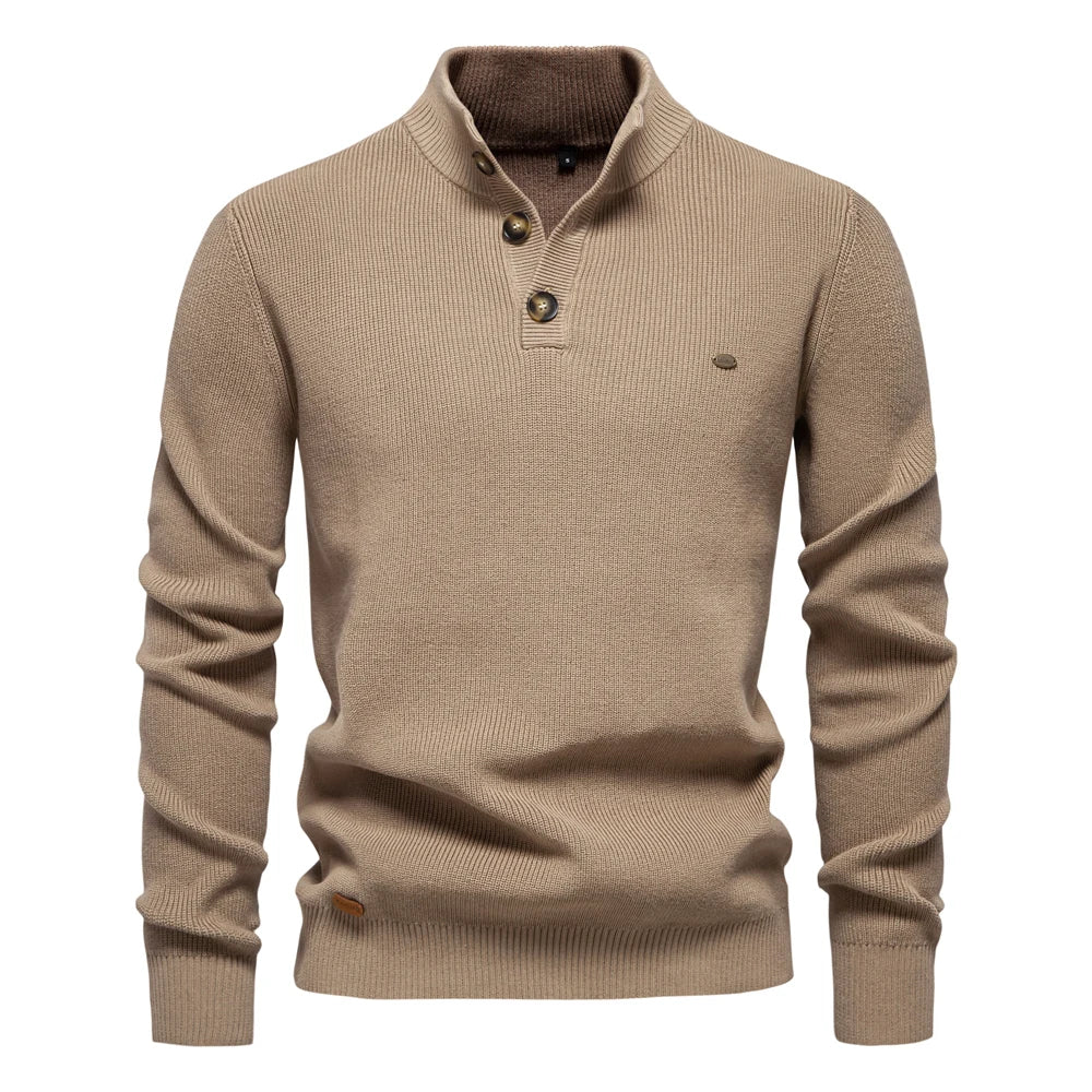 BOSSHARD | Herrenpullover mit Knopfdesign