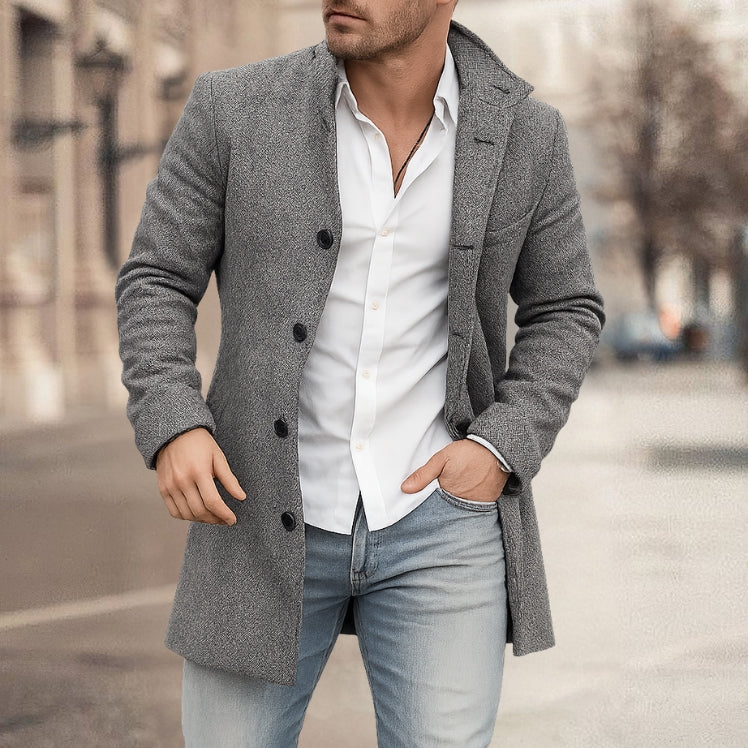 Franck | Langärmlige Jacke mit Knöpfen und Schottenmuster