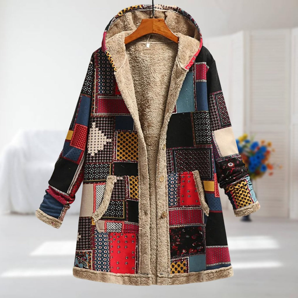 Camellia | Warme Jacke mit Fleece-Futter