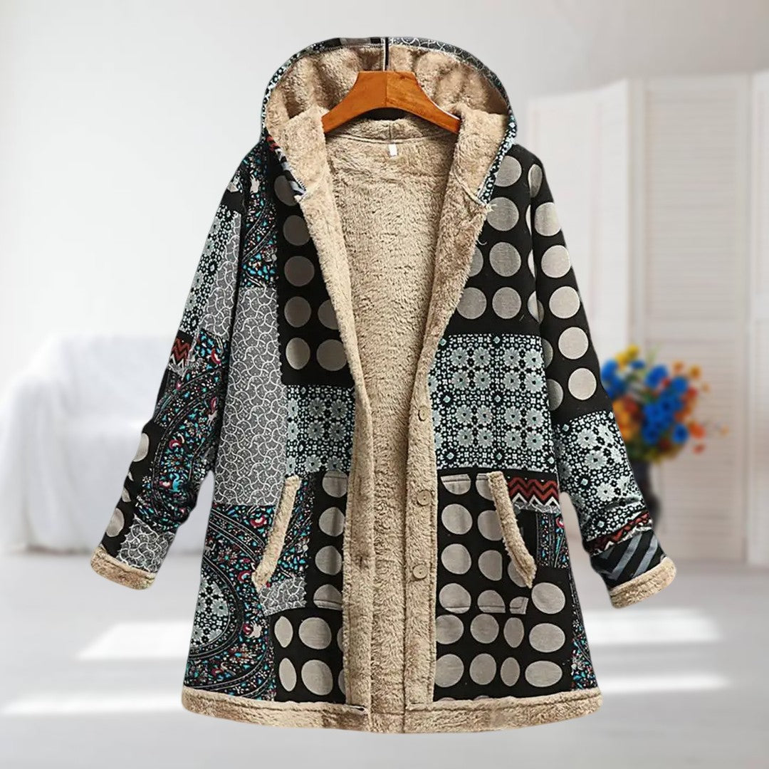 Camellia | Warme Jacke mit Fleece-Futter